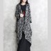 2019 dark gray Coats oversized asymmetric Winter coat Fashion long sleeve patchwork long coats