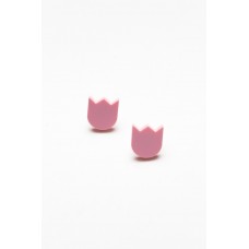 Tulip Pink Stud Earring
