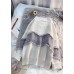 Cozy beige sweater tops fashion Loose fitting patchwork knit tops