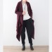 vintage burgundy wool coat oversized Jackets & Coats boutique maxi coat
