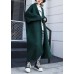For Spring knit sweat tops fall fashion blackish green sweater coat