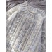 Women o neck beige white knitted blouse spring fashion thickbox top