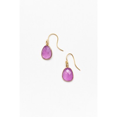 Carrie Orchid Stone Drop Earring