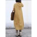 Aesthetic o neck knit outwear oversize yellow asymmetric knitted jackets