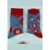 Casual Cartoon flower Cotton Mid Calf Socks