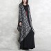 2019 dark gray Coats oversized asymmetric Winter coat Fashion long sleeve patchwork long coats