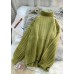 Aesthetic green Blouse cable casual high neck knitwear